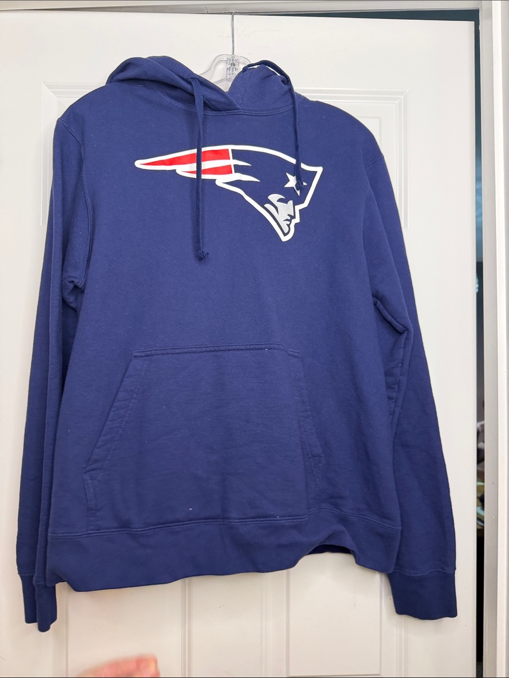 Fanatics New England Patriots Royal Blue Pullover Hoodie unisex M, 80% cotton